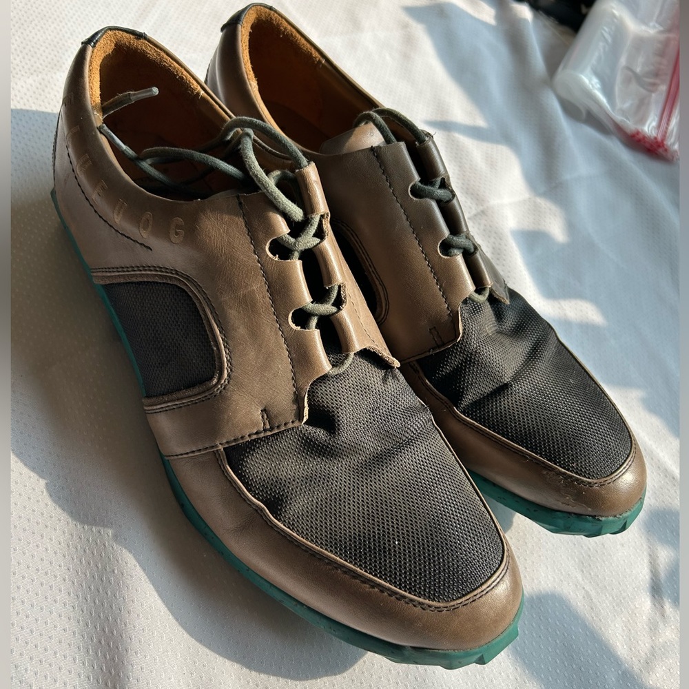 John Fluevog Leather Shoes Size 12 Dress Buisness Casual High Quality Luxury